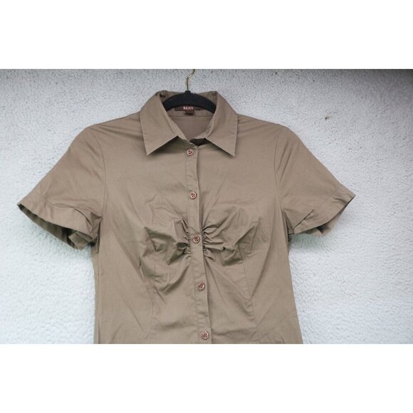 Reiss Button Down Midi Dress-Size 10-Lined-Side Zip - Picture 2 of 11